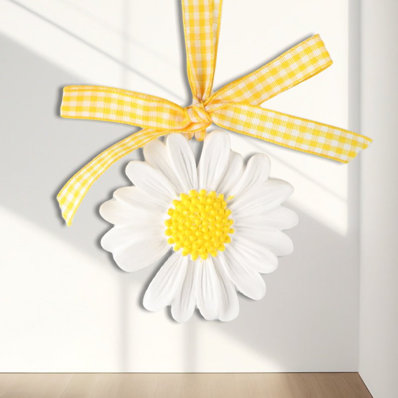 Factory Stocked Daisy Home Fragrance Ceramic Aroma Flower Porcelain Essential Oil Diffuser Car Hanging Wardrobe Air Freshener