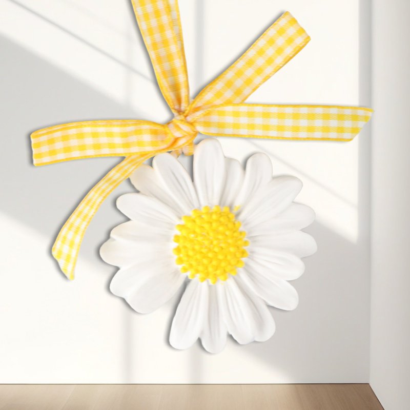 Factory Stocked Daisy Home Fragrance Ceramic Aroma Flower Porcelain Essential Oil Diffuser Car Hanging Wardrobe Air Freshener