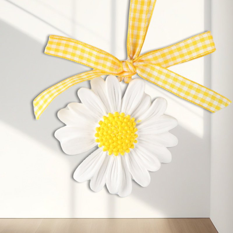 Factory Stocked Daisy Home Fragrance Ceramic Aroma Flower Porcelain Essential Oil Diffuser Car Hanging Wardrobe Air Freshener