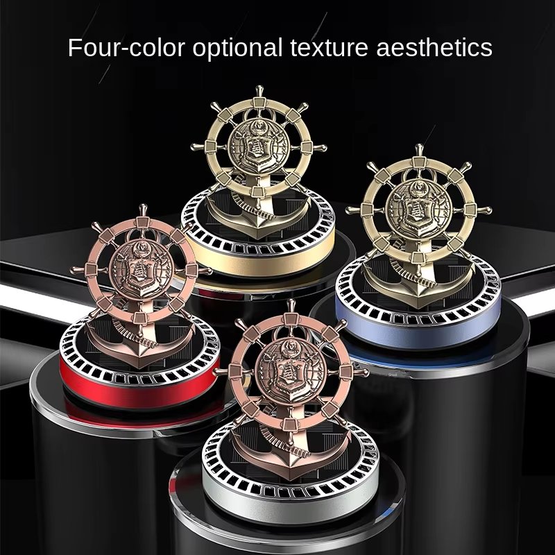 High-end perfume holder solar rotating center console ornaments creative car rudder car perfume aromatherapy