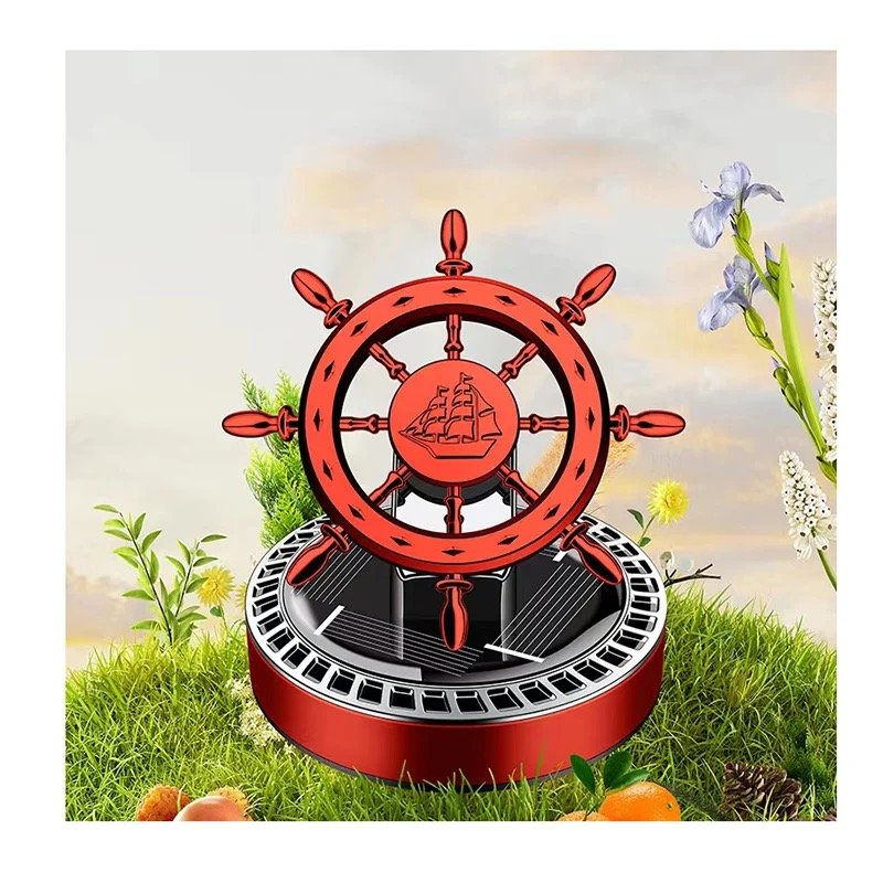 High-end perfume holder solar rotating center console ornaments creative car rudder car perfume aromatherapy