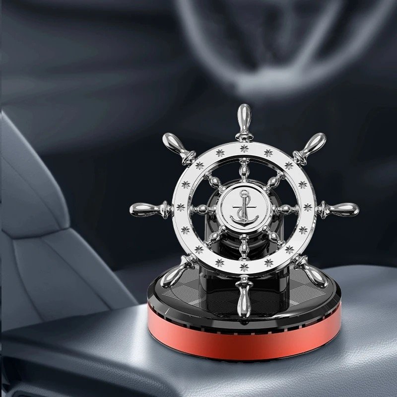High-end perfume holder solar rotating center console ornaments creative car rudder car perfume aromatherapy