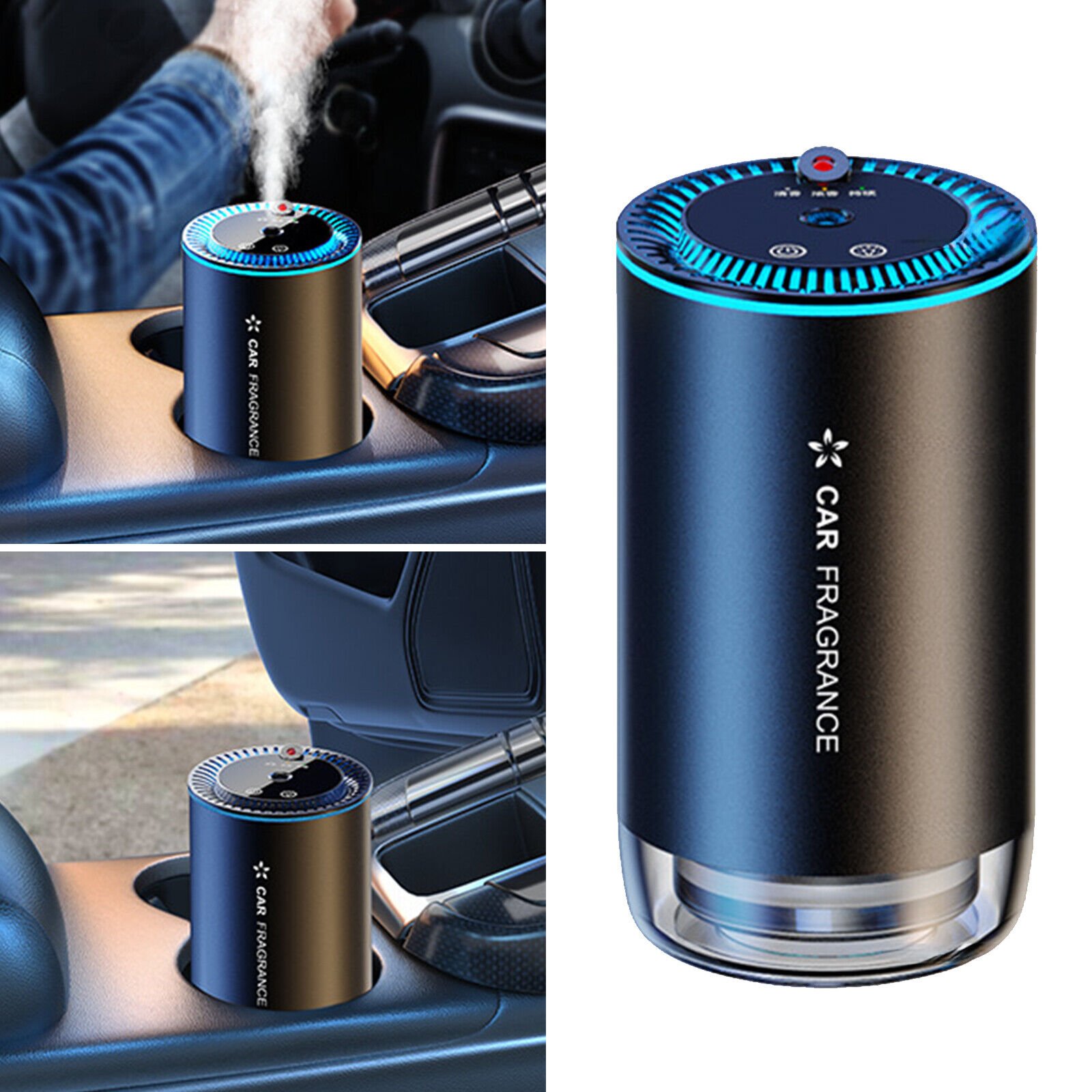 New Design Smart Electric Air Diffuser for Cars Aroma Freshener with Astral Lights Aromatherapy Car Scent