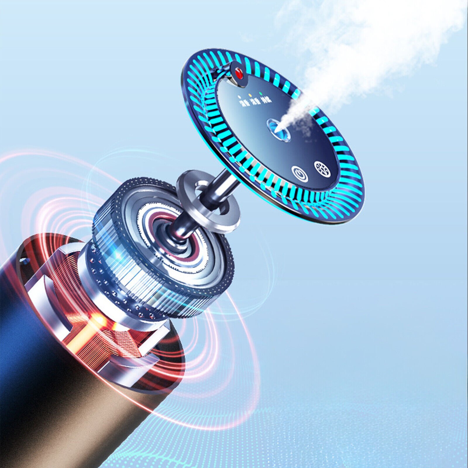 New Design Smart Electric Air Diffuser for Cars Aroma Freshener with Astral Lights Aromatherapy Car Scent