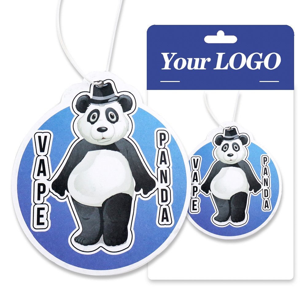Custom logo promotional hanging paper air car scent freshener car perfume fragrance smell for car