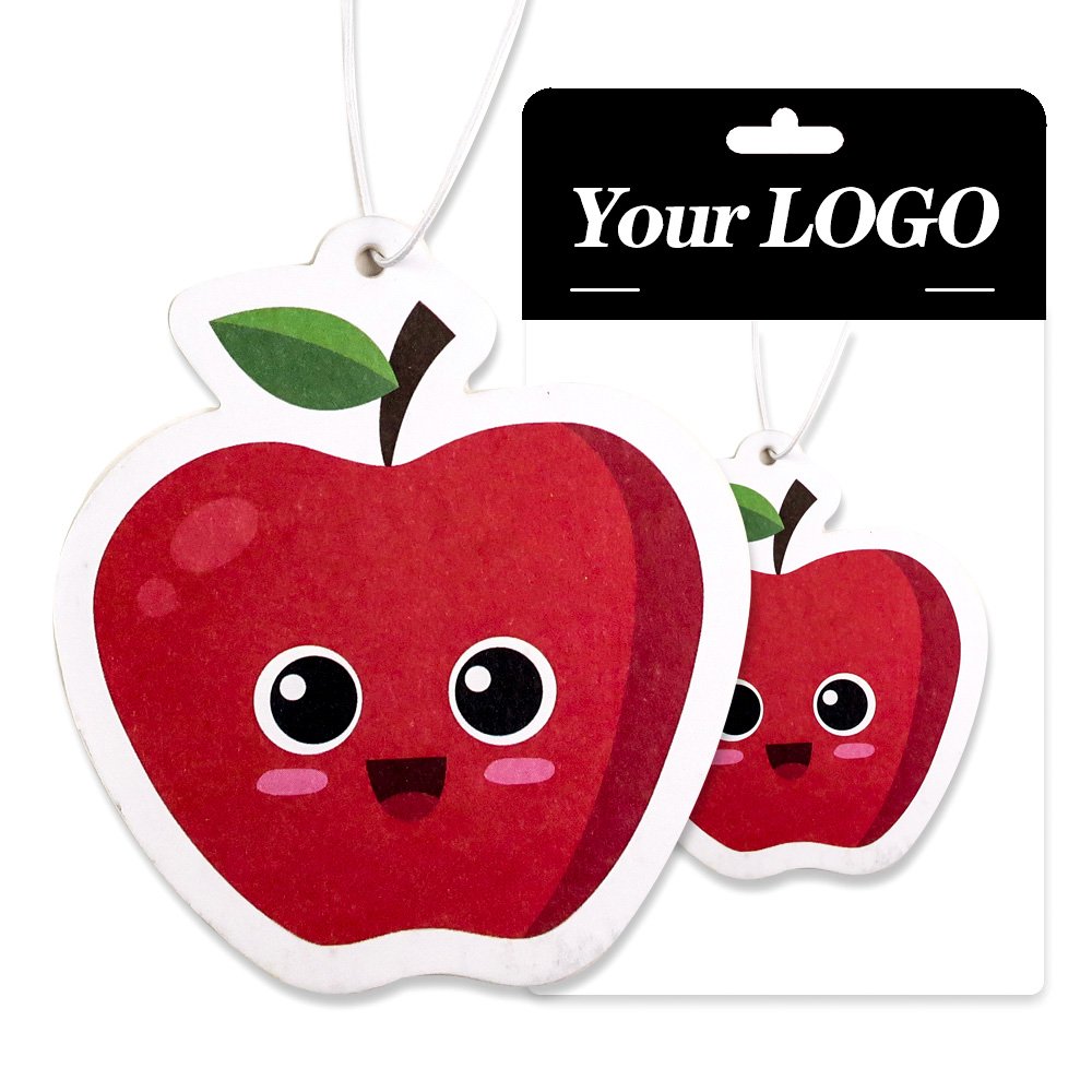 Custom logo promotional hanging paper air car scent freshener car perfume fragrance smell for car