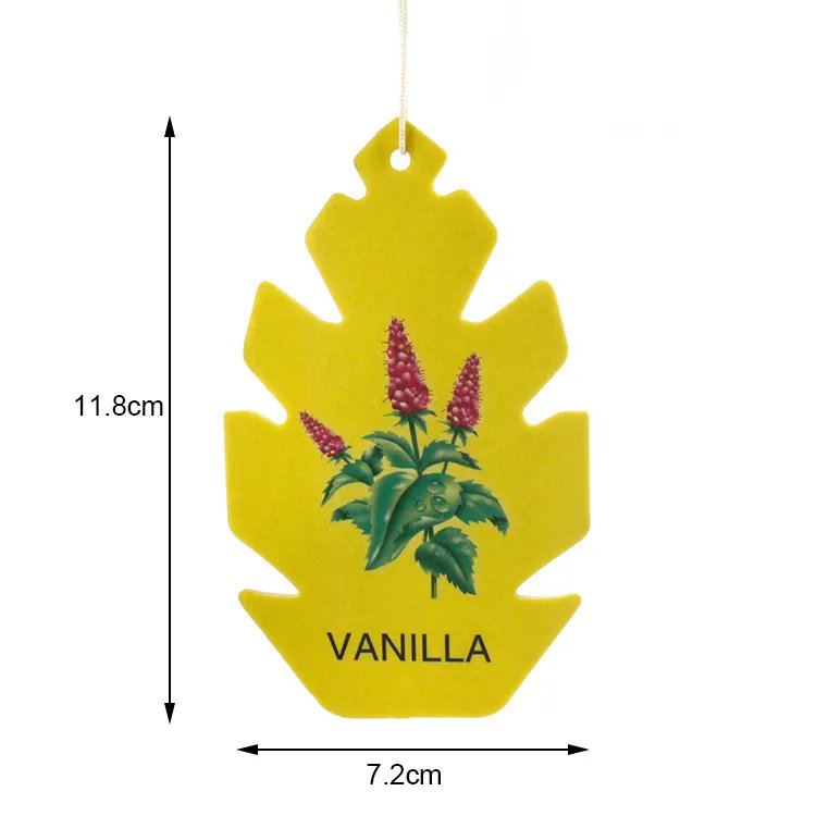 Wholesale custom car perfume card scented paper card little tree hanging paper car air freshener