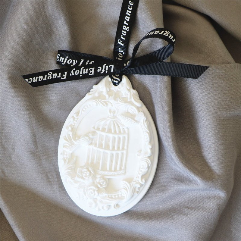 Home Car Decoration Wardrobe Air Freshener Scented Ceramic Aroma Fragrance Porcelain Flower Porcelain Essential Oil Diffuser