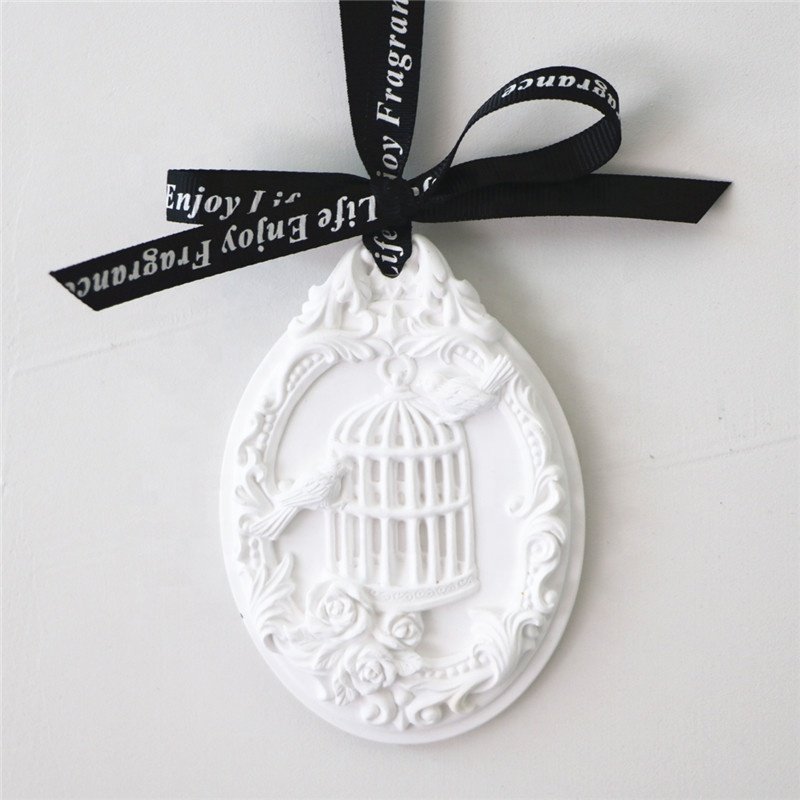 Home Car Decoration Wardrobe Air Freshener Scented Ceramic Aroma Fragrance Porcelain Flower Porcelain Essential Oil Diffuser