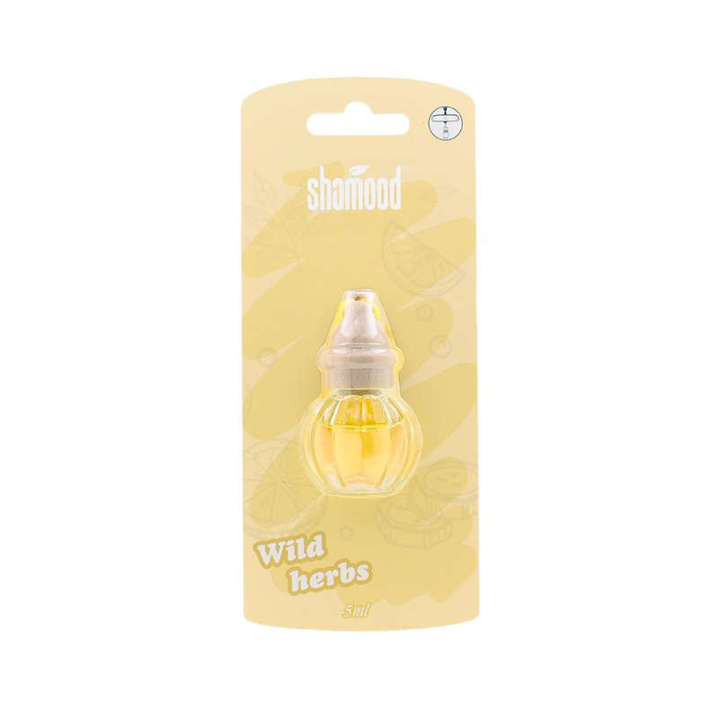 Wild Herbs Scented Glass Bottle Car Freshener with Essential Oils Aromatherapy Fragrance New Car Gift