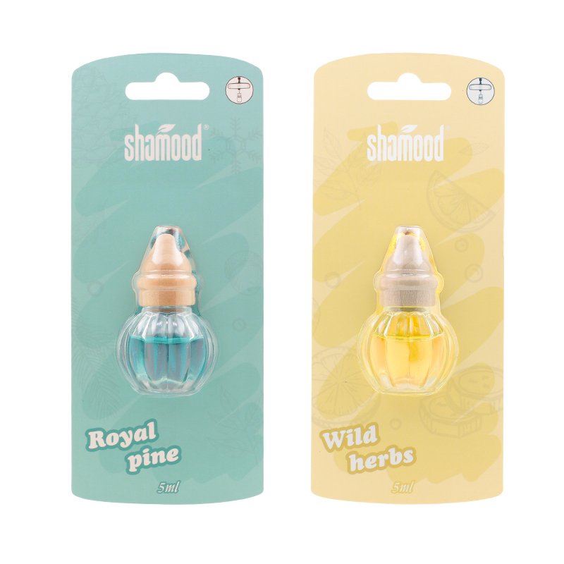 Wild Herbs Scented Glass Bottle Car Freshener with Essential Oils Aromatherapy Fragrance New Car Gift