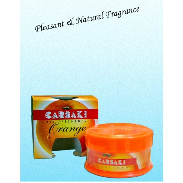 Orange Flavor Scented Gel Air Freshener Cologne Fragancia Room & Car Freshener Household Home Cleaning Gel Penyegar