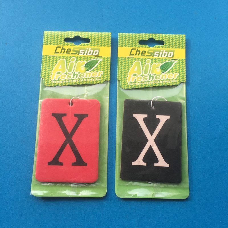 Custom Designed Modern Paper Car Air Freshener in Bulk Eco-Friendly with Fragrances of Apple Lily Lemon Jasmine and Cologne