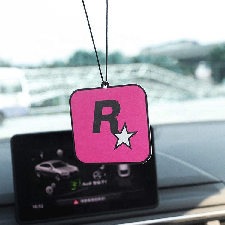 Car Accessories Interior Decoration Long Lasting Ocean Scents Eco-friendly Hanging Paper Car Air Freshener with Long Card