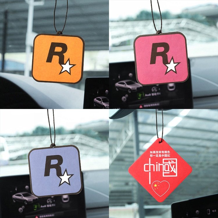 Car Accessories Interior Decoration Long Lasting Ocean Scents Eco-friendly Hanging Paper Car Air Freshener with Long Card
