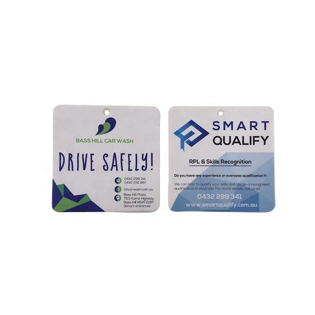 Popular Factory Price High Quality Wholesale Customized Design Customized Fragrance Hanging Paper Car Air Freshener