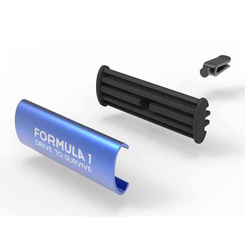 Customised Luxury Car Air Freshener Vent Clip Aluminum Anodizing Metal Perfume Diffuser Home Air Conditioner Stick Shape Gel