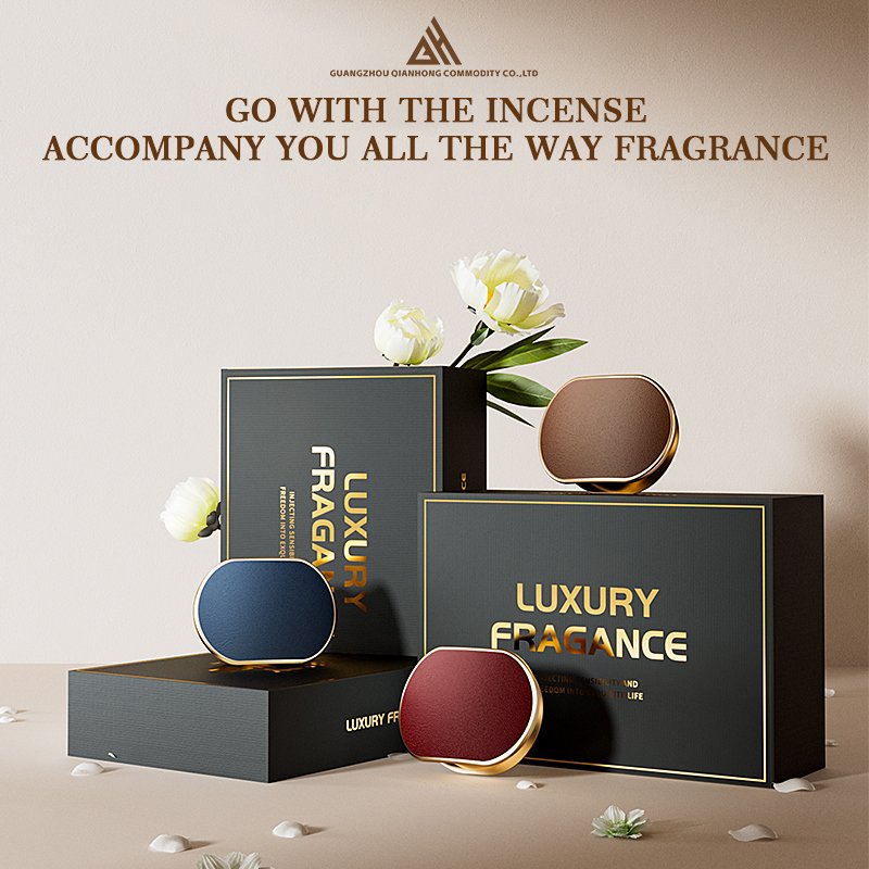 Luxury Modern Style Auto Decoration Aluminum Air Purifier Freshener Aromatherapy Perfume Solid Cologne Car Air Conditioner Gifts