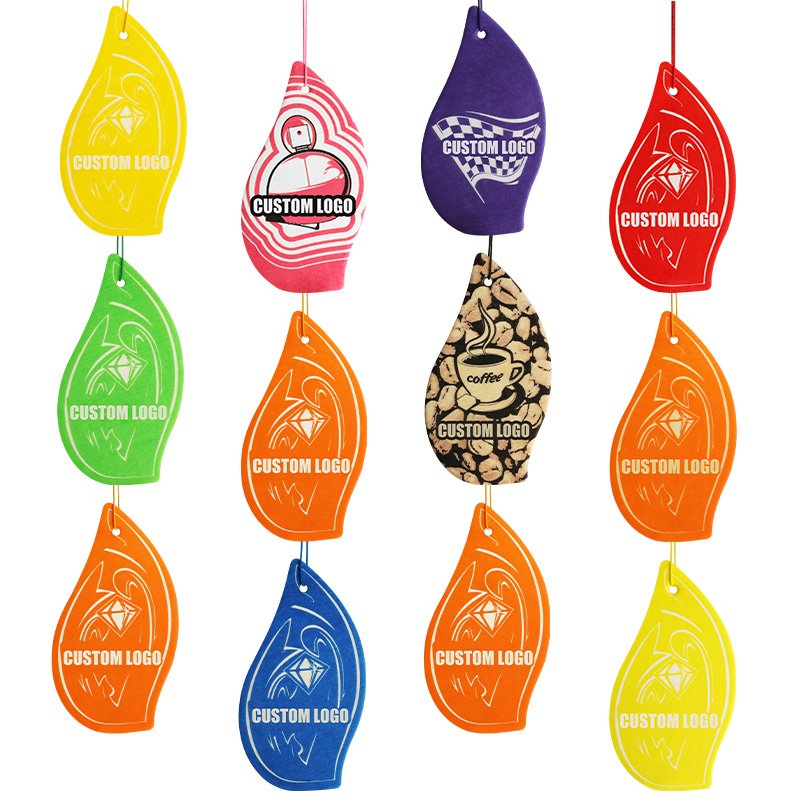 Long Lasting Fruits Car Scents Personalised Air Fresheners Hanging Paper Wardrobe Toilet Custom Air Freshener