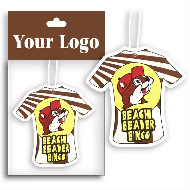 Portable cartoon interior decoration fragrance tablets paper perfume air freshener aromatherapy pendant