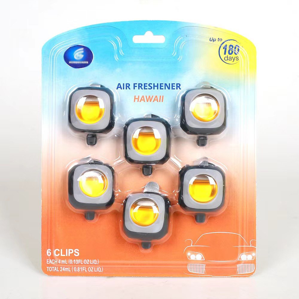 Modern4.5MLx6 Car Air Fresheners Long-Lasting Rose Jasmine Lily Scent Diffusing Liquid Perfume Membrane Vent Fragrance Car Air