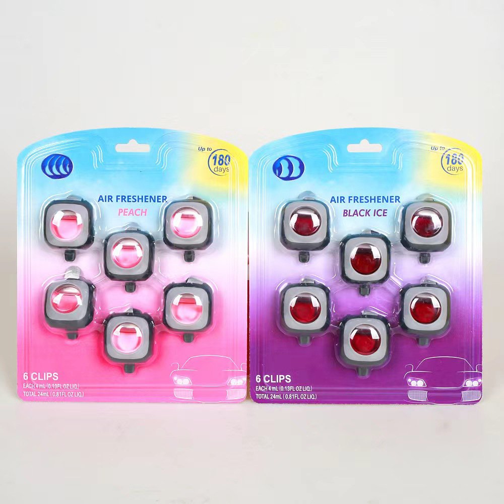 Modern4.5MLx6 Car Air Fresheners Long-Lasting Rose Jasmine Lily Scent Diffusing Liquid Perfume Membrane Vent Fragrance Car Air