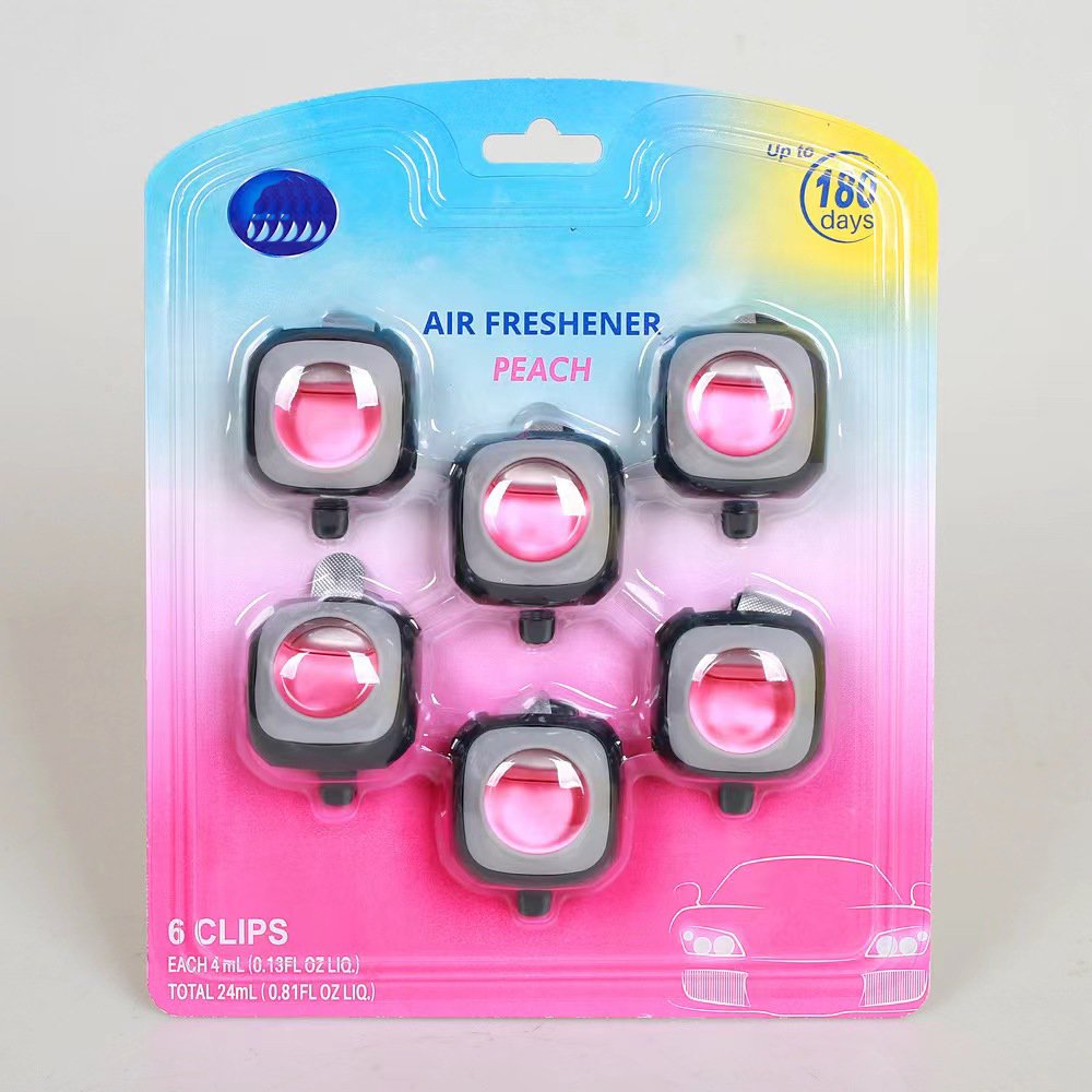 Modern4.5MLx6 Car Air Fresheners Long-Lasting Rose Jasmine Lily Scent Diffusing Liquid Perfume Membrane Vent Fragrance Car Air