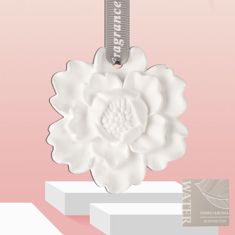 New Design Home Wardrobe Bedroom Aromatherapy Decoration Car Air Freshener Scented Ceramic Stone Aroma Flower Oil Diffuser