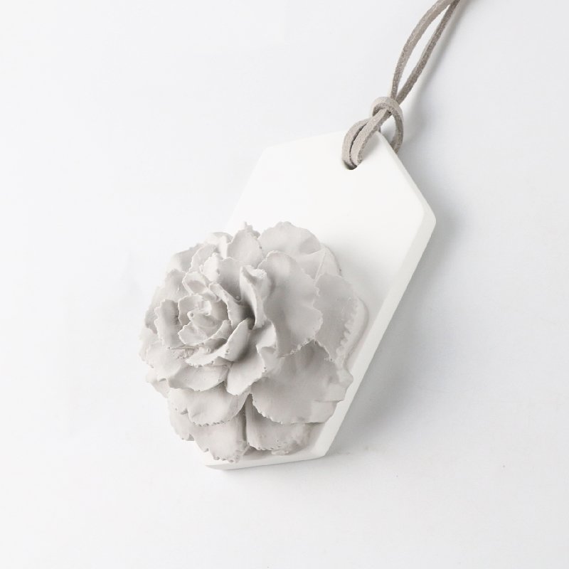 Home Fragrance Decoration Handmade Hanging Carnation Flower Air Freshener Scented Ceramic Aroma Porcelain Essential Oil Diffuser