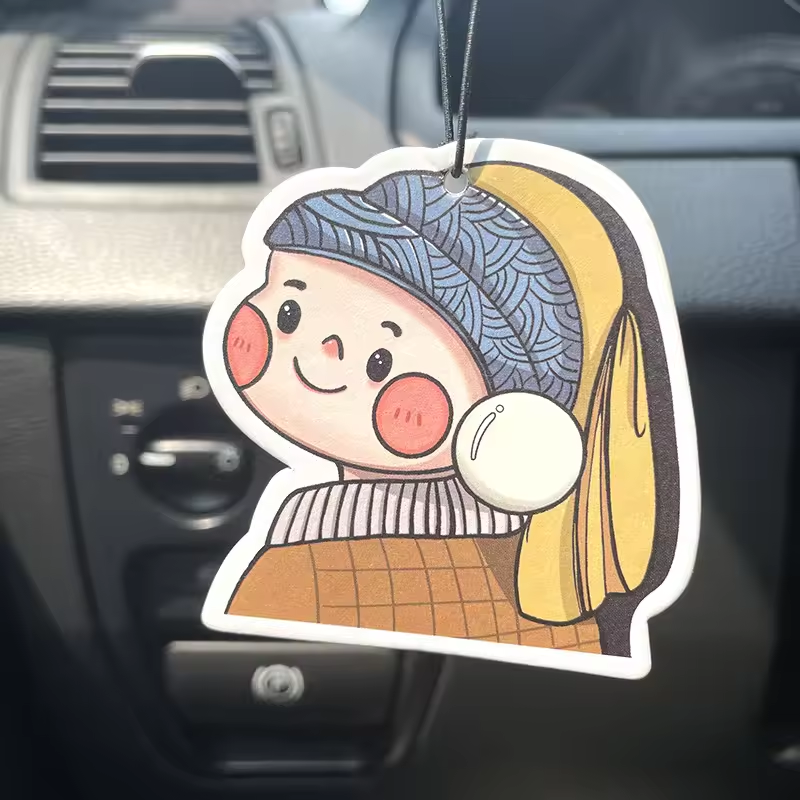 Best Selling Car Accessories Custom Logo Scented Bear Teddy Car Air Freshener 2024