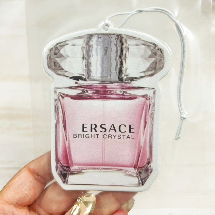 Spot wholesale luxury brand perfume bottle design paper car air freshener custom trend air perfume for car