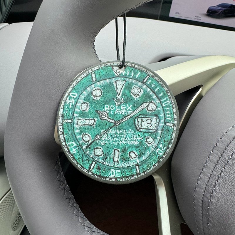 Manufacturers car hanging accessories freshener watch printed shape perfume paper car air fresheners