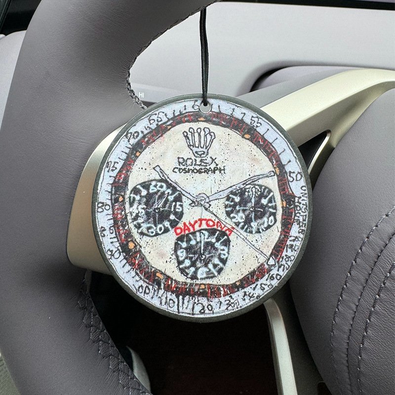 Manufacturers car hanging accessories freshener watch printed shape perfume paper car air fresheners