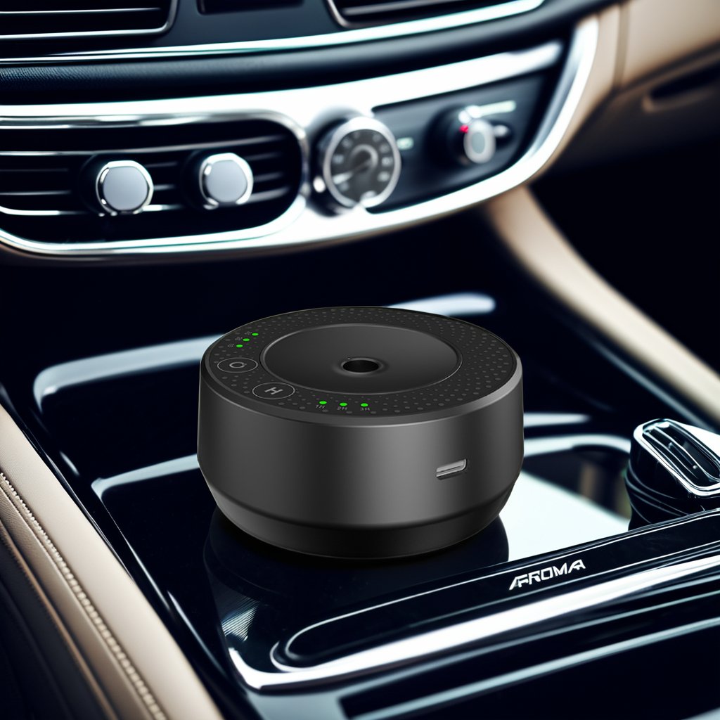 2024 Luxury Vehicle Aroma Diffuser USB Portable Car Essential Oil Diffuser Compact Car Air Freshener and Humidifier