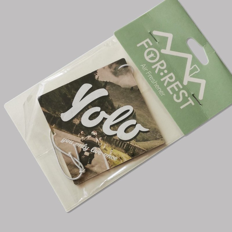 Hanging Car Air Freshener Paper Customize Logo Scent Fragrance Wholesale Perfume Air Fresheners