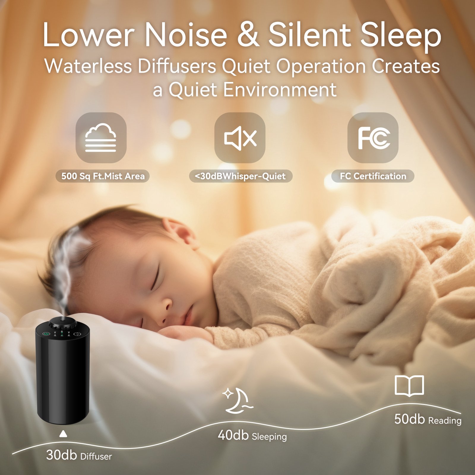 Waterless Essential Oil Diffuser Battery Operated Car Office Waterless Essential Oil Diffuser Super Quiet for Car and Office