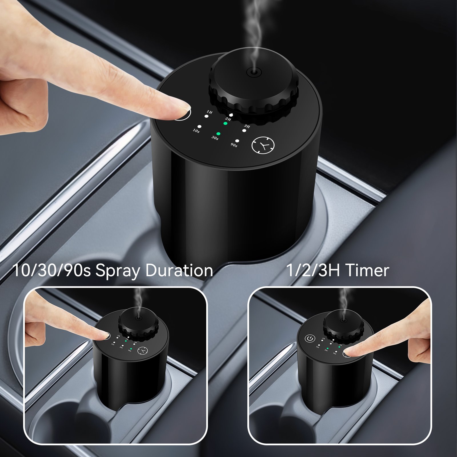 Waterless Essential Oil Diffuser Battery Operated Car Office Waterless Essential Oil Diffuser Super Quiet for Car and Office