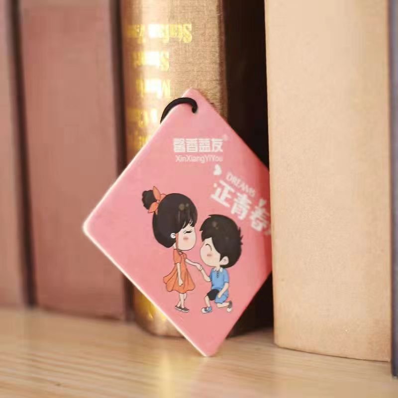 Logo printed round any shape funny auto wheel paper card perfume hanging fragrance car air freshener scents custom car freshener