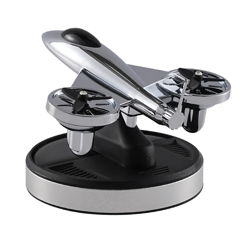 Luxury Rotating Solar Car Perfume Air Purifier with Aromatherapy Liquid Freshener Essential Oil