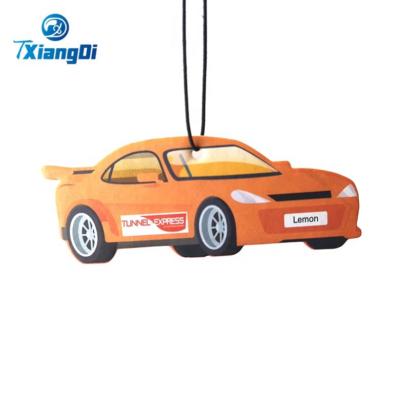 Eco-friendly Rearview Mirror Absorbent Cotton Paper Customizable Custom Car Air Freshener