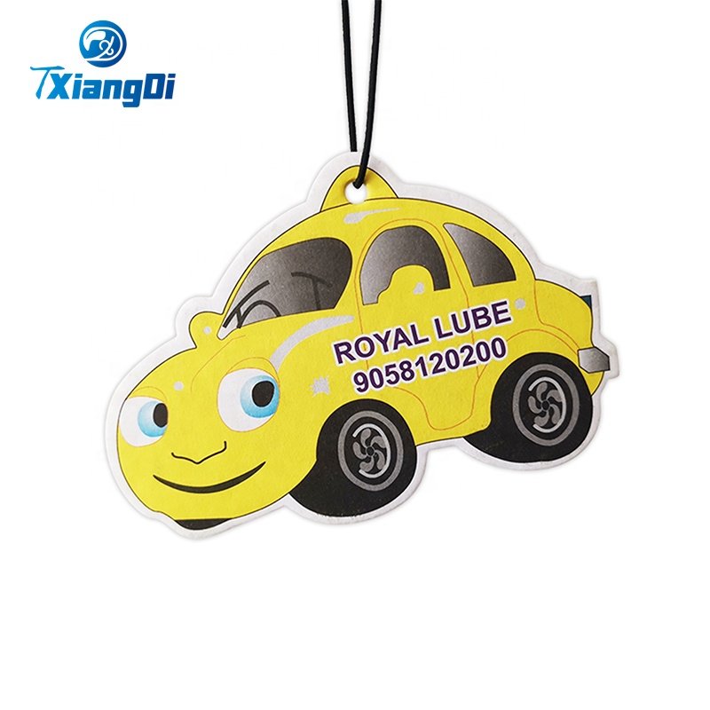 Eco-friendly Rearview Mirror Absorbent Cotton Paper Customizable Custom Car Air Freshener