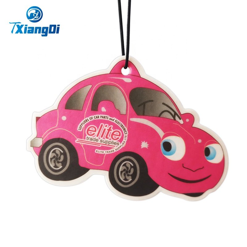 Eco-friendly Rearview Mirror Absorbent Cotton Paper Customizable Custom Car Air Freshener