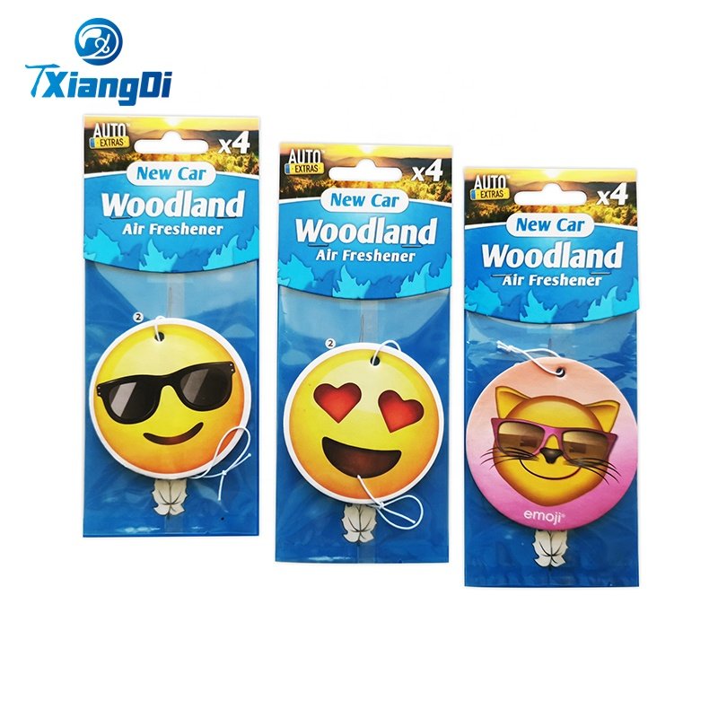 Eco-friendly Rearview Mirror Absorbent Cotton Paper Customizable Custom Car Air Freshener