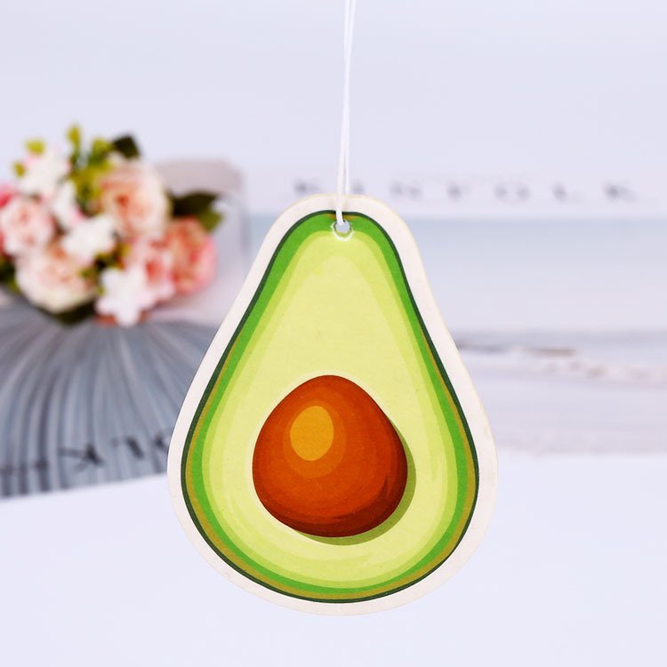 Perfume shape custom air freshener paper car