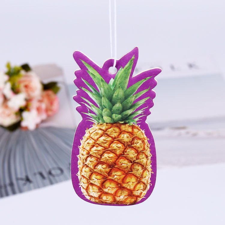 Perfume shape custom air freshener paper car
