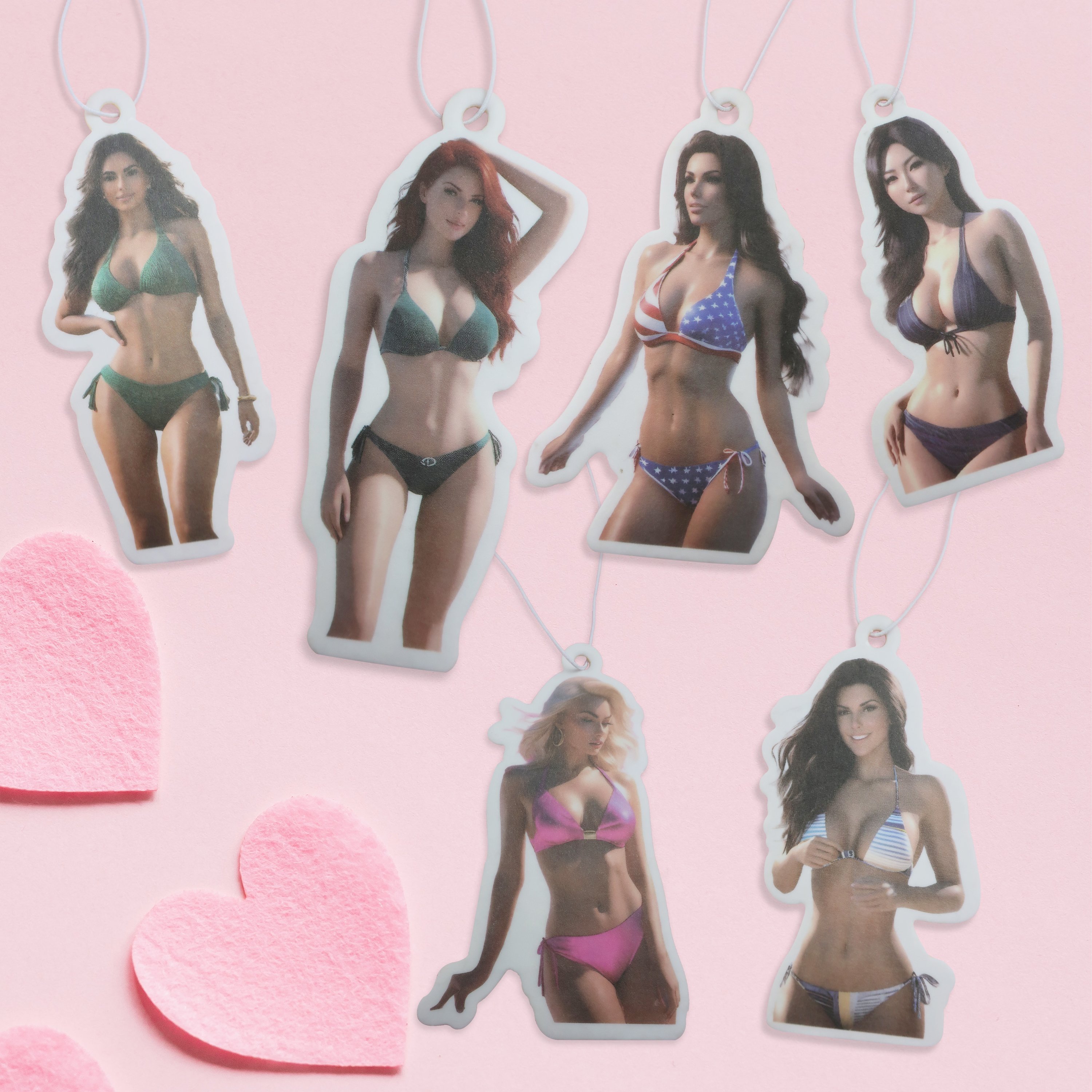 free shipping car perfume cotton paper material adult sexy girl private label car air freshener