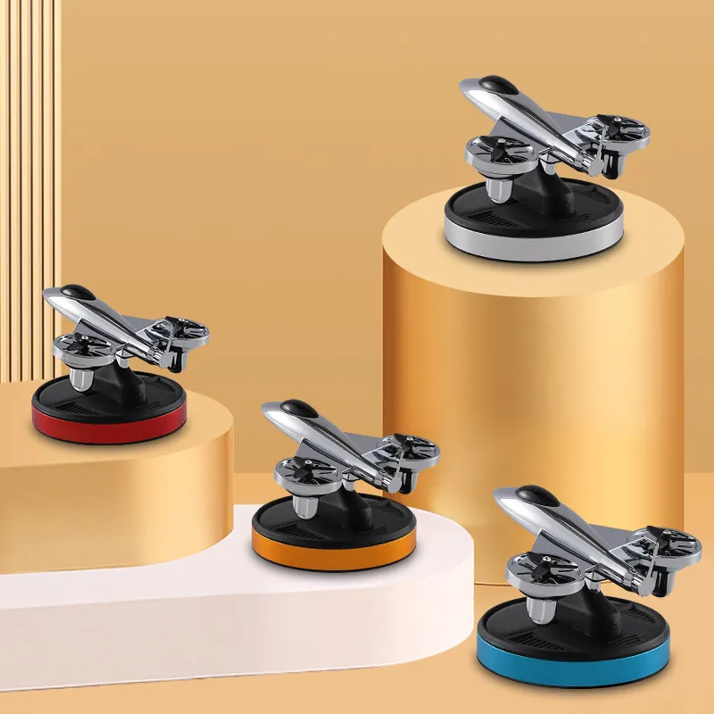 Solar Powered Car Perfume Rotating Car Freshener and Aromatherapy Vent Clip