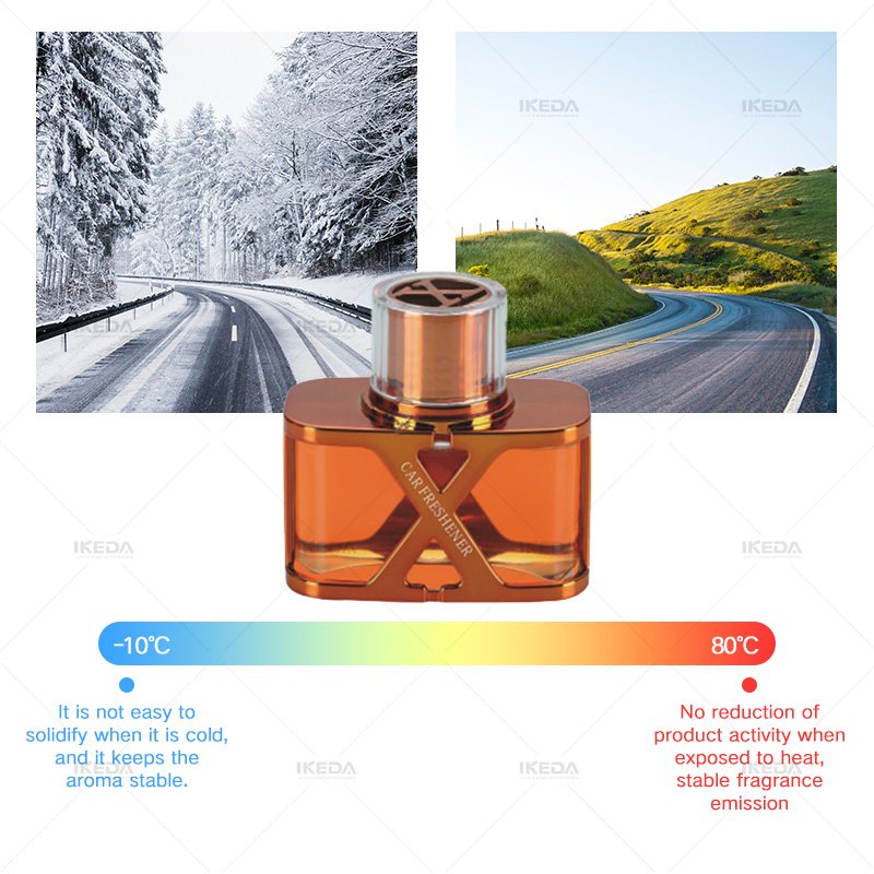 Car air freshener truck branded glass container custom logo scented car air freshener perfume