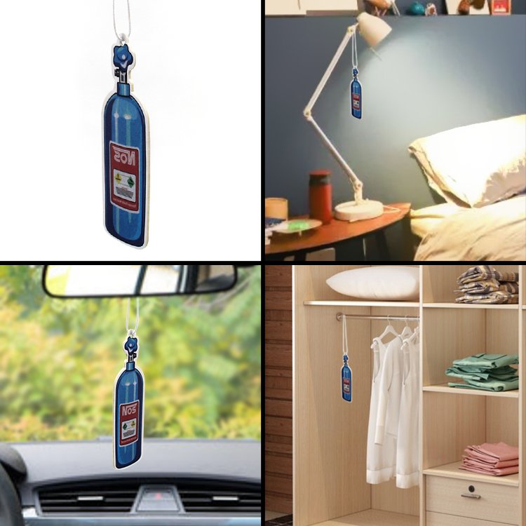 Promotional shaped long lasting scents paper car air freshener hanging