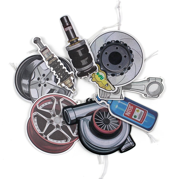 Promotional shaped long lasting scents paper car air freshener hanging